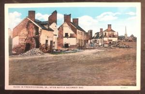 Mint USA PPC Picture Postcard Ruins In Fredericksburg American Civil War 1862