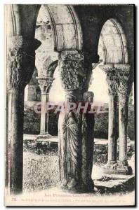 Saint Bertrand de Comminges Old Postcard pillar of the four evangelists