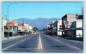 GRANTS PASS, Oregon OR ~ looking North Sixth 6th STREET Scene ca 1950s Postcard