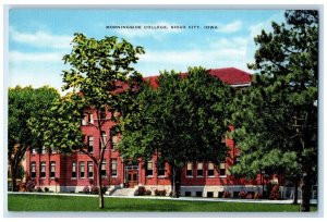 View Of Morningside College Building Trees Sioux City Iowa IA Vintage Postcard 