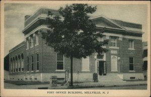 Millville NJ Post Office Building Vintage Postcard