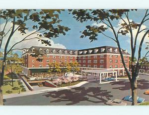 Unused Pre-1980 OLD CARS & HANOVER INN MOTEL Hanover New Hampshire NH u7052@