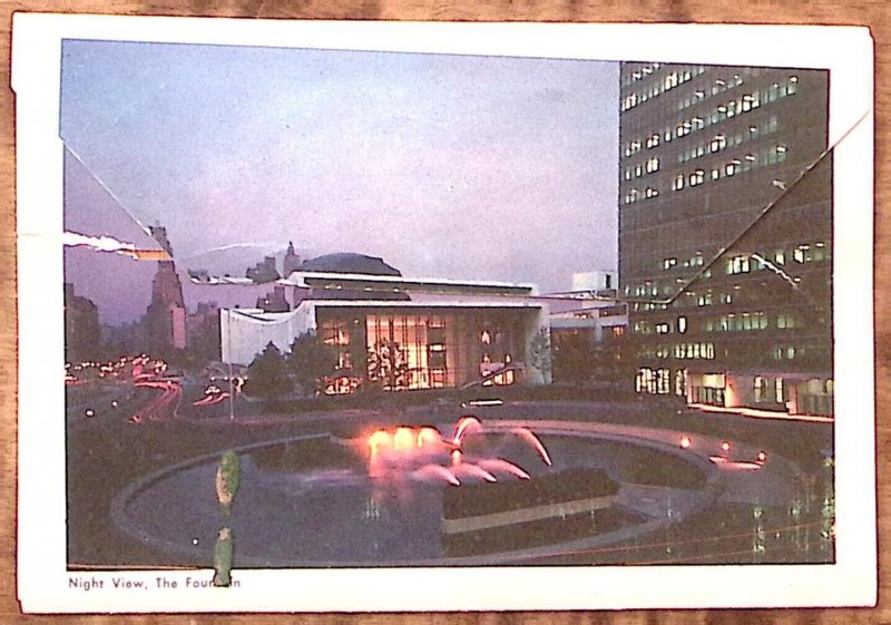 1960s UNITED NATIONS HEADQUARTERS NEW YORK FOLD OUT SOUVENIR POSTCARD Z3287