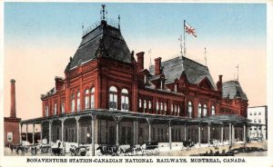 BONAVENTURE STATION Canadian National Railways, Montreal c1910s Vintage Postcard