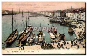 Old Postcard The Old Port Yacht Merseille