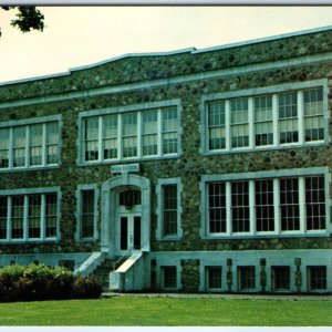 c1950s Boonton, NJ High School Bldg Chrome Photo Robert Wahrenbrock PC Vtg A265