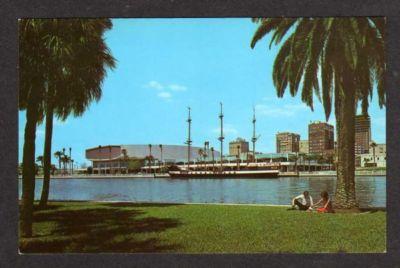 FL Pirate Ship Gasparilla Hixon TAMPA FLORIDA Postcard