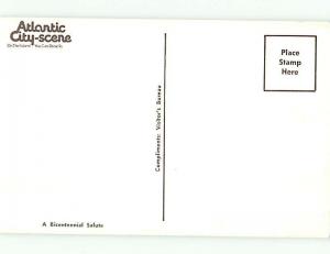 1976 BICENTENNIAL POSTCARD SHOWING PAST ERA Atlantic City New Jersey NJ G5467