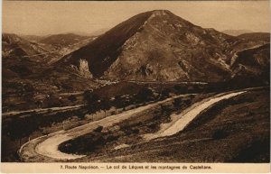 CPA road napleon-col de leques and the mountains of Castellane (1208623) 