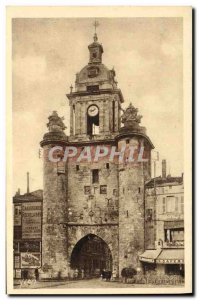 Old Postcard La Rochelle Tower The Big Clock