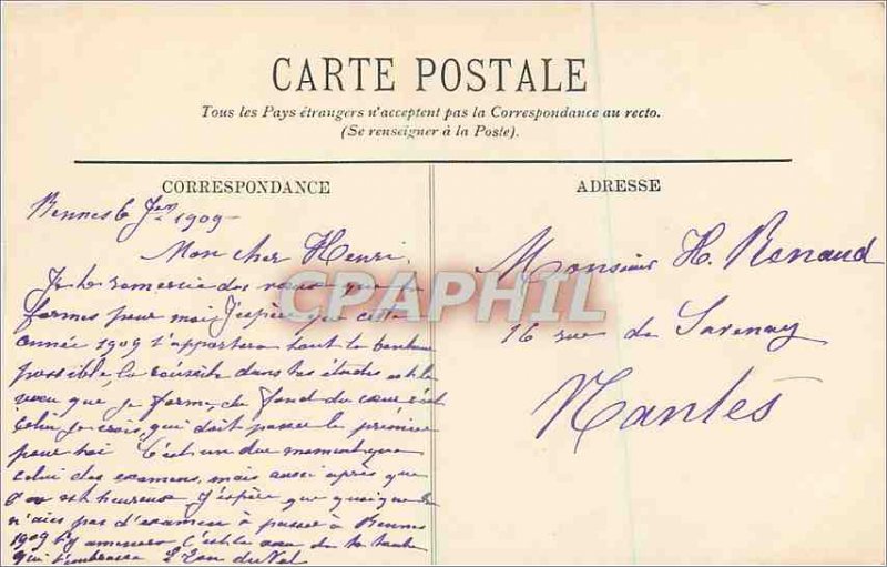 'Old Postcard 12 room courthouse reindeer of old''ll brittany parliament'