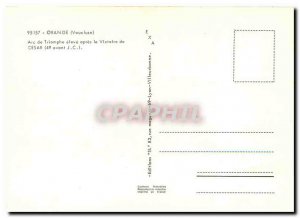 Modern Postcard in Orange high Arc de Triomphe after Victory Cesar