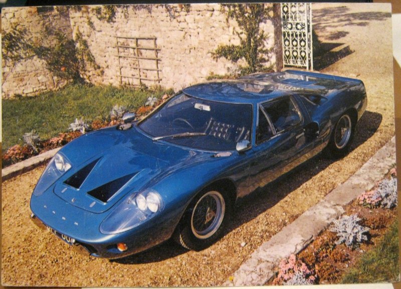 Postcard Transport National Motor Museum Beaulieu 1966 Ford GT40 Mk 3 - posted