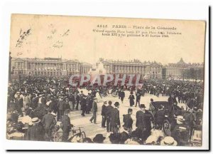 Paris (8th) Postcard Old Concorde Square D & # 39abord called Place Louis 15 ...