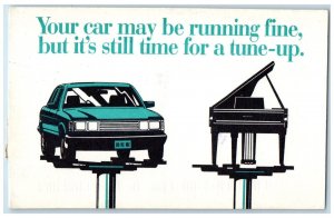 1995 Your Car Running Fine Still Time Tune Up Piano Edgewater Maryland Postcard