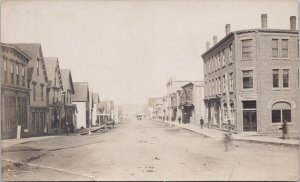 Main Street Shediac New Brunswick NB Peoples Bank RPPC Postcard H60 *as is