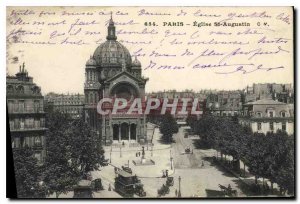 Postcard Old Paris St Augustine Church