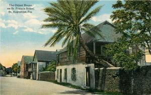 FL, Saint Augustine, Florida, Saint Francis Street, Oldest House, Tichnor R38697