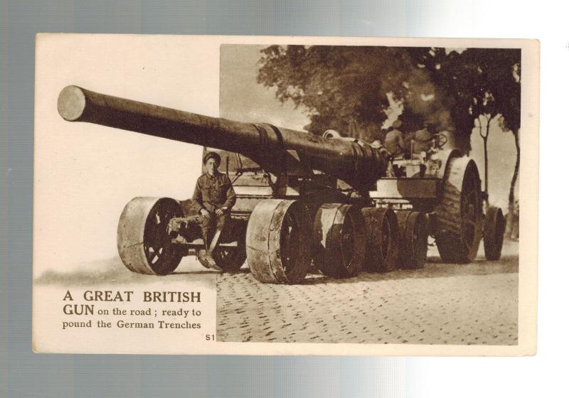 Mint WW 1 British Army Giant Artillery Cannon Ready to Pound German Trenches