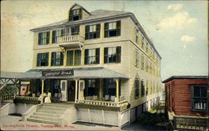 Nantucket Massachusetts MA Springfield House c1910s Postcard