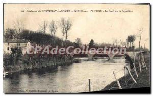 Old Postcard surroundings Fontenay le Comte on Nieuil Autise Bridge Pajotire