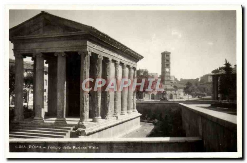 Old Postcard Roma Tempio della Fortuna Virile