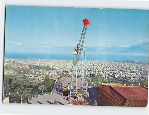 Postcard Partial view of the city from the Tibidabo, Barcelona, Spain