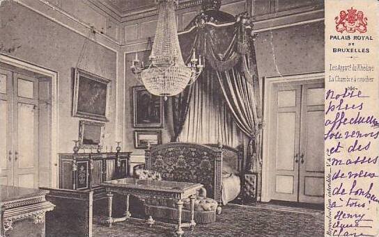 Belgium Brussels Palais Royal Les Apparts du Khedive La Chambre a coucher 1904