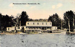 Winthrop~Maranocook, ME Maine  MARANOCOOK HOTEL  Kennebec County  1913 Postcard