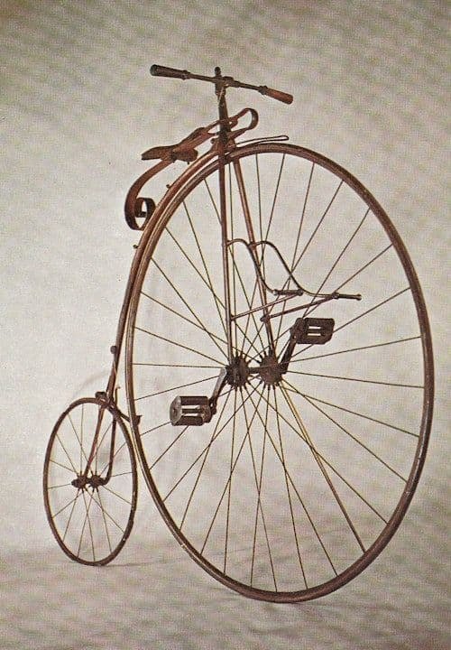 Ordinary Penny Farthing Bicycle London Museum Postcard