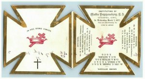1877 Knights Templar Die-Cut Cards B #5C