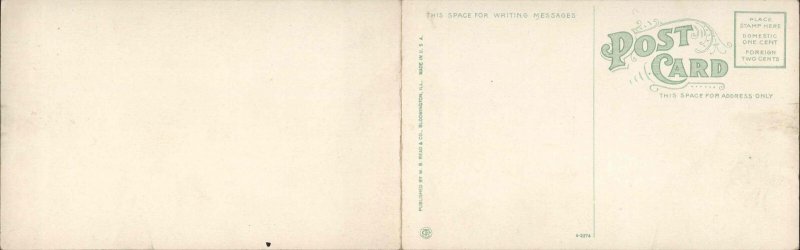 NORMAL ILLINOIS IL Normal University Gymnasium FOLD-OPEN Postcard