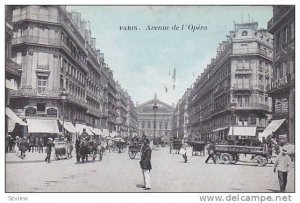 Avenue De l'Opera, Paris, France, 1900-1910s