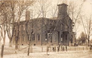 E73/ Carrollton Ohio RPPC Postcard c1910 Public School Students