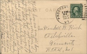 Proctorsville Vermont VT Cottage Hotel c1910 Vintage Postcard