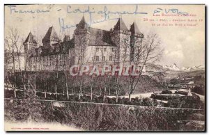 Old Postcard Pau Chateau Henry IV and the Pic du Midi d & # 39Ossau