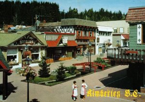 CONTINENTAL SIZE POSTCARD BAVARIAN TOWN OF KIMBERLEY BRITISH COLUMBIA 1980s