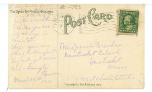 RI - Pawtucket. Main Street from Trinity Square ca 1911