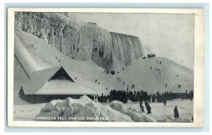 c1900 American Fall and Ice Mountain New York NY Niagara Falls Postcard 