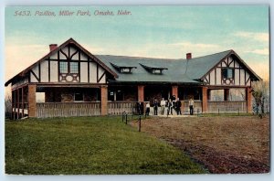 Omaha Nebraska NE Postcard Pavilion Miller Park Exterior Building c1911 Vintage