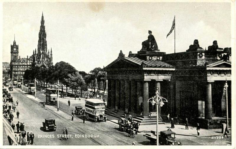 UK - Scotland, Edinburgh. Princes Street