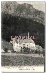 Old Postcard La Grande Chartreuse Courrerie Hopital des Chartreux