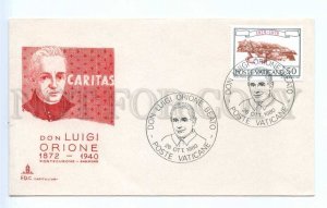 418622 Vatican 1980 year Don Luigi Orione First Day COVER