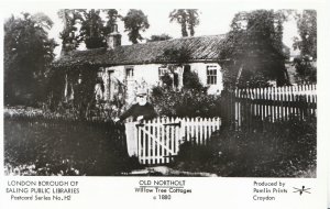 Old Northolt Postcard - Willow Tree Cottages c1880 - Middlesex - Ref X916