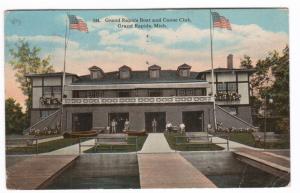 Boat & Canoe club Grand Rapids Michigan 1917 postcard