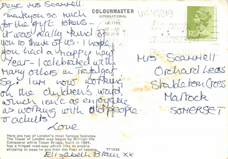 uk45919 tower and tower bridge london uk