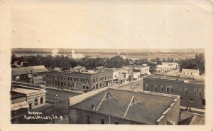 Real Photo Postcard Birds Eye View of Rock Valley, Iowa~117926