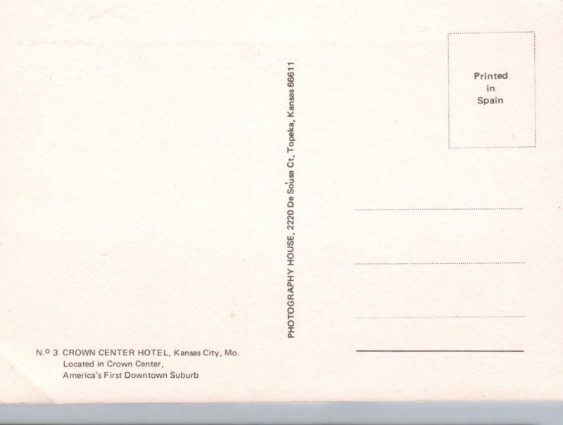 Crown Center Hotel,Kansas City,MO BIN