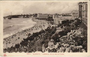 CPA Biarritz panorama de la Grande Plage FRANCE (1127142)