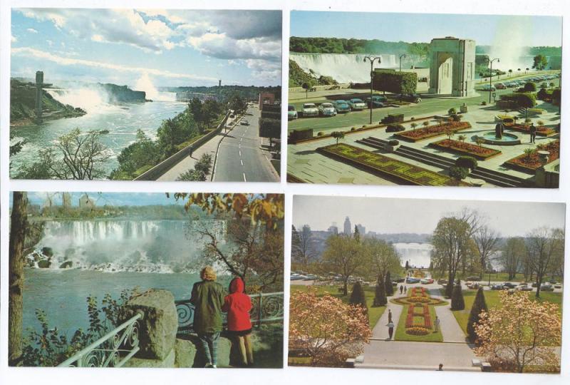 Canada Niagara Falls Views American Horseshoe Oakes 4 Cards